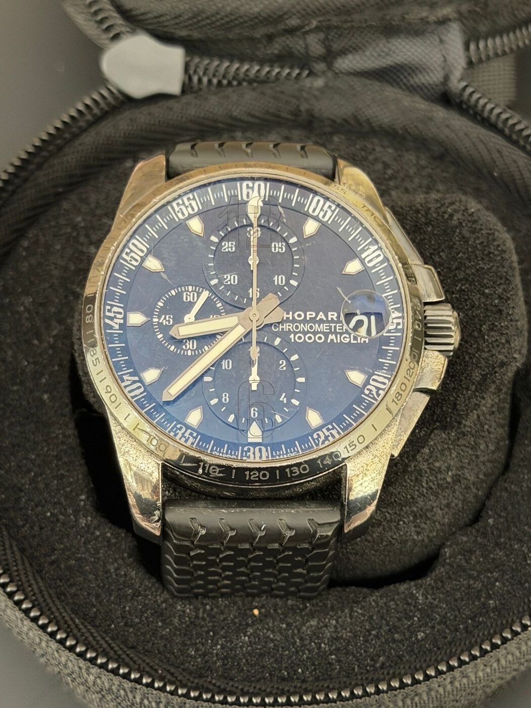 Chopard Mille Miglia chronometer chronograph, blue dial