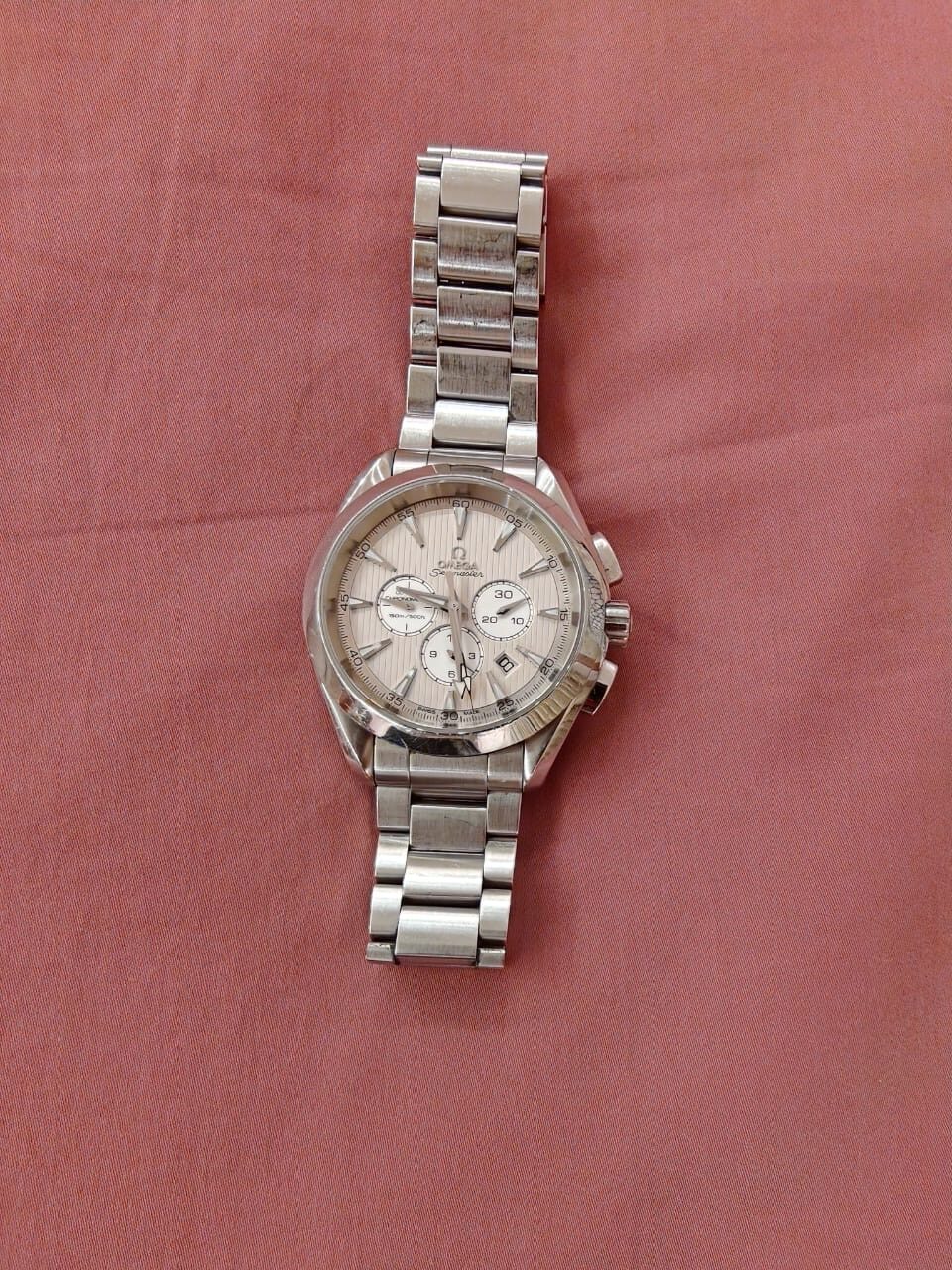 Omega Seamaster chronograph on steel bracelet
